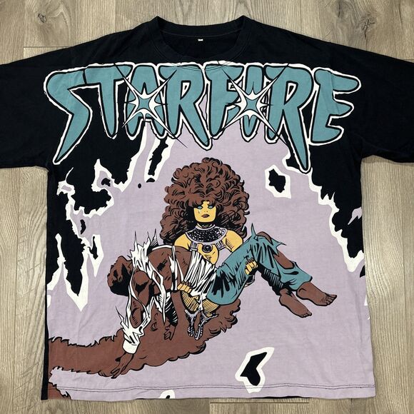 DC Comics Starfire Shirt AOP All Over Print Screenprint Size XL - Picture 2 of 5